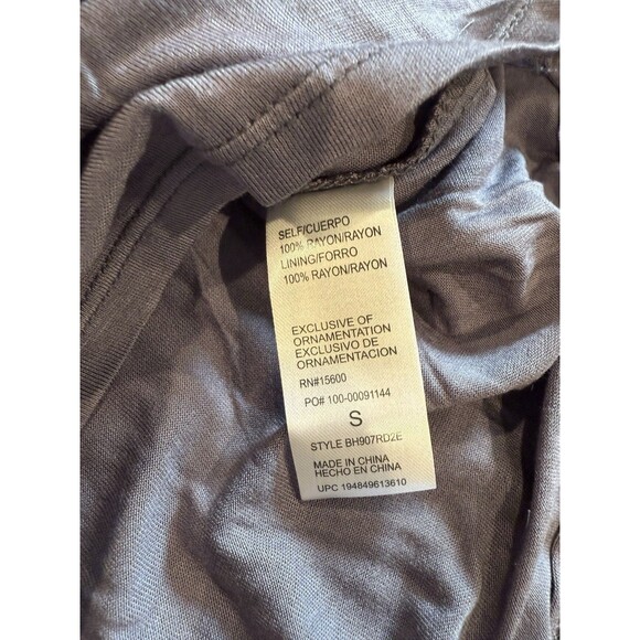 NEW Democracy Tank Top Womens Small Grey-Purple Dot Ruffle Travel Coquette Twee - Picture 4 of 6